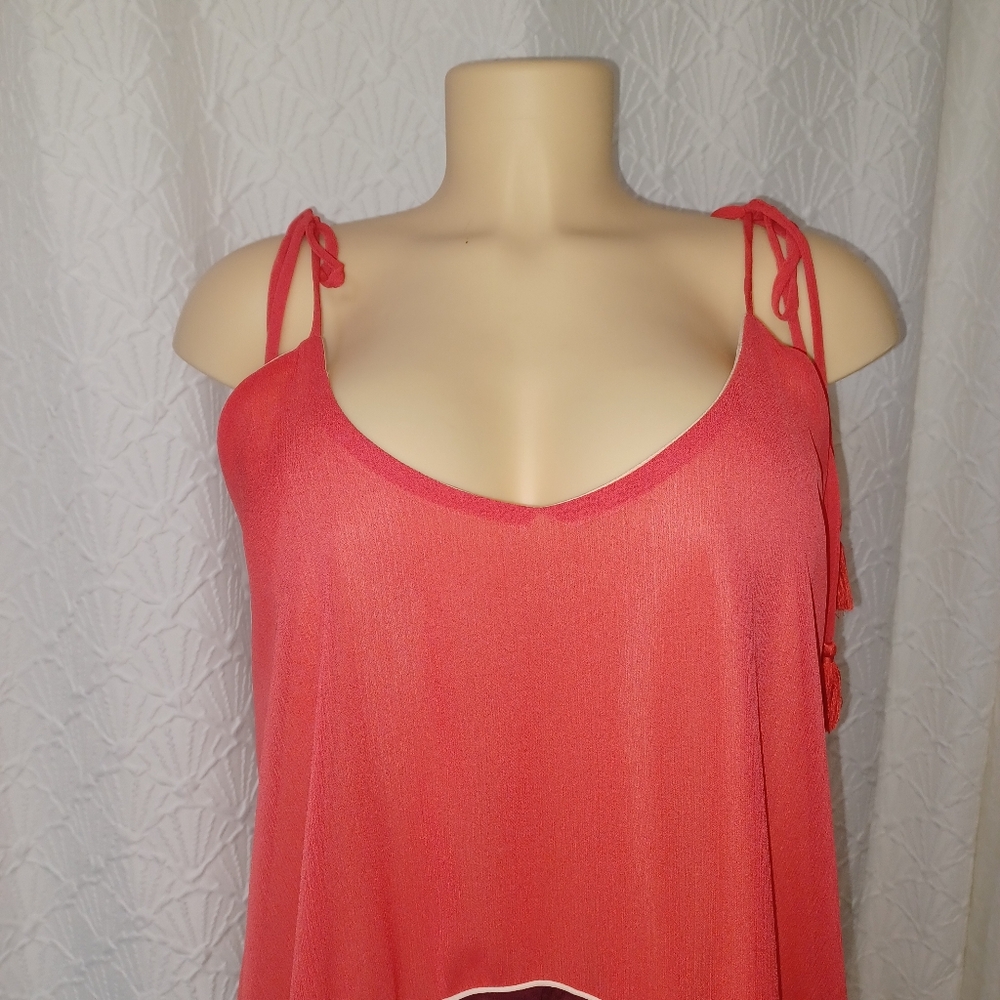 Living Doll Dress Women Size 1 Red and Burgundy Dress - Picture 3 of 14